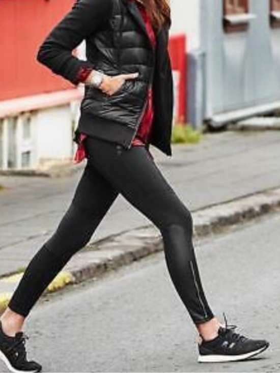 Athleta Pants - Athleta Ponte Lux Leggings Faux Leather Small